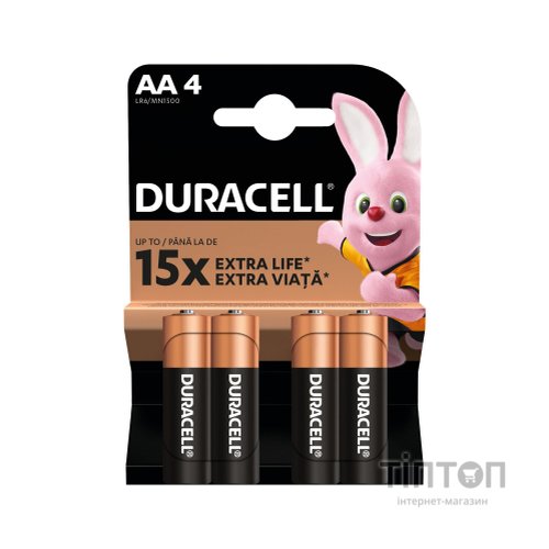 Батарейка Duracell AA MN1500 LR6 * 4