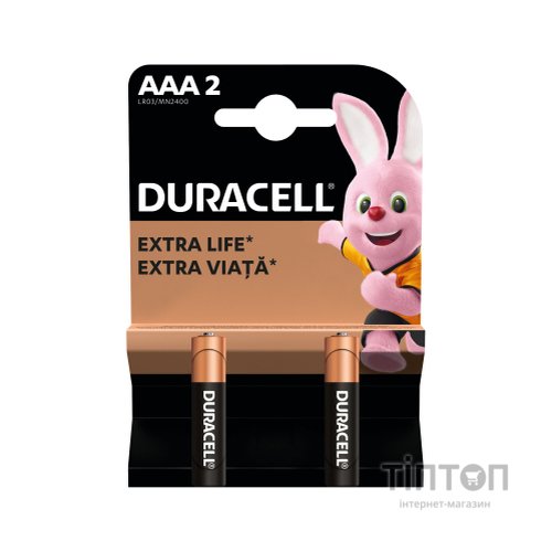Батарейка Duracell AAA MN2400 LR03 * 2