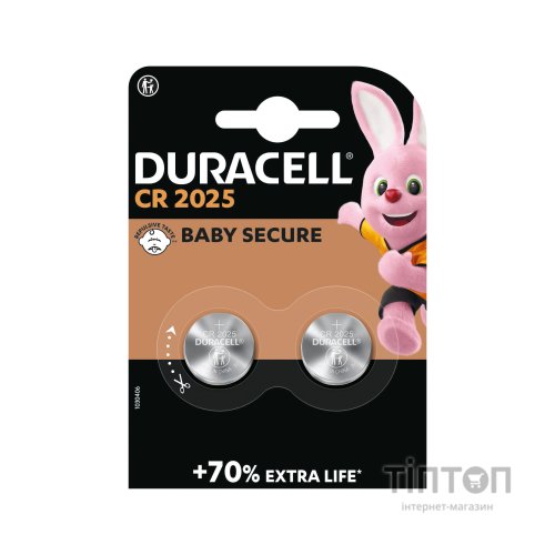 Батарейка Duracell CR 2025 / DL 2025 * 2 (5000394203907 / 5008922)