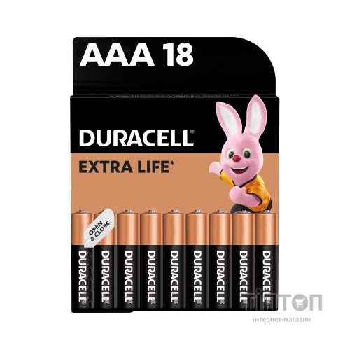 Батарейка Duracell LR03 MN2400 1x18 шт. (81422470)