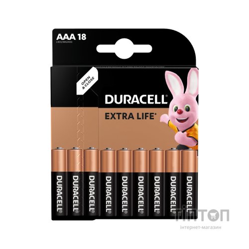 Батарейка Duracell LR03 MN2400 1x18 шт. (81422470)