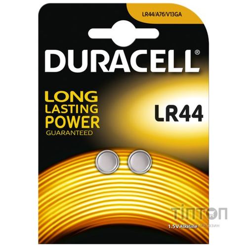 Батарейка Duracell LR44 (BL/2)