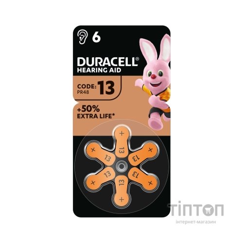 Батарейка Duracell PR48 / 13 * 6 (5004322)