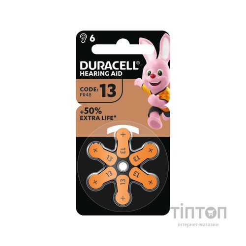 Батарейка Duracell PR48 / 13 * 6 (5004322)