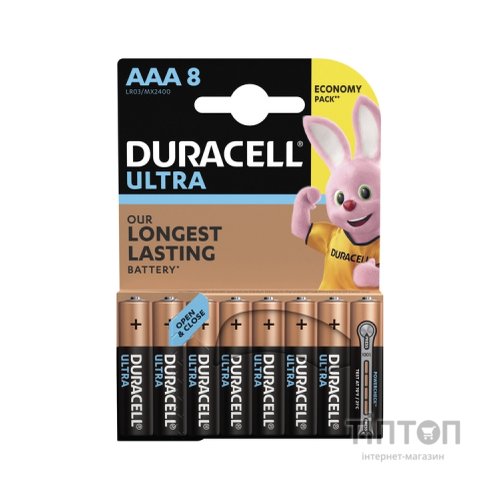 Батарейка Duracell Ultra AAA LR03 * 8 (5005821)