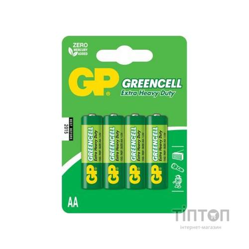 Батарейка GP AA R6 сольова * 4 (15G-U4)