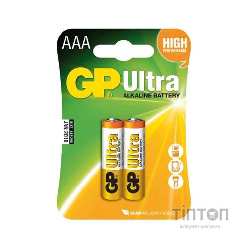 Батарейка Gp AAA LR03 ULTRA Alcaline * 2 (24AU-U2 / 4891199027642)