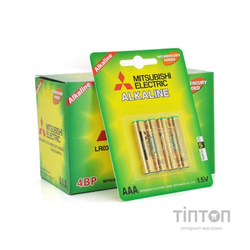 Батарейка Mitsubishi AAA LR03 Alkaline * 4 (MS/LR03/4BP)