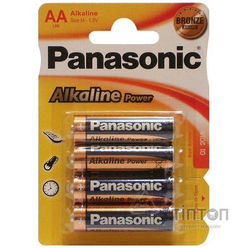 Батарейка Panasonic AA Alkaline Power 4 шт (LR6REB/4BPR)