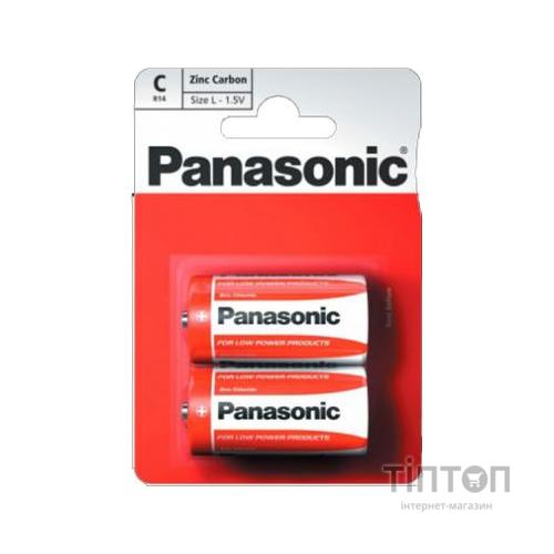 Батарейка Panasonic C R14 RED ZINK * 2 (R14REL/2BPR)