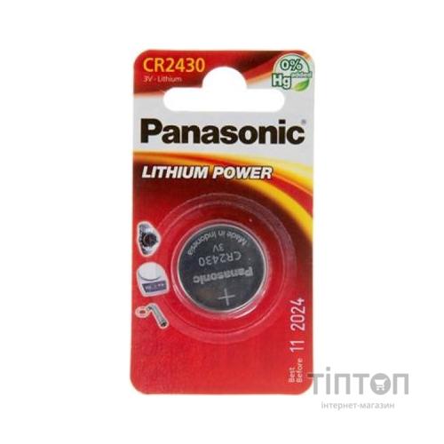 Батарейка Panasonic CR 2430 BLI 1 LITHIUM