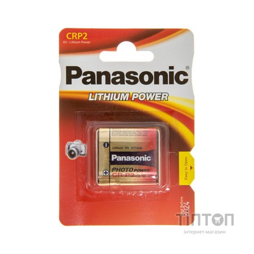 Батарейка Panasonic CR P2 * 1 LITHIUM (CR-P2L/1BP)