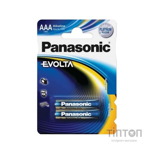Батарейка PANASONIC LR03 PANASONIC Evolta * 2 (LR03EGE/2BP)