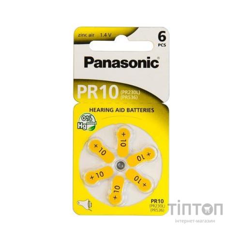 Батарейка Panasonic PR10 / PR230 (1.4V) * 6 (PR-230/6LB)