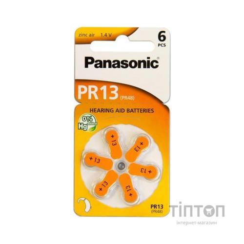 Батарейка Panasonic PR48 / PR13 (1.4V) * 6 (PR-13/6LB)