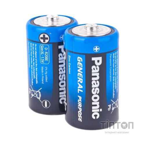 Батарейка PANASONIC R20 PANASONIC * 2 (R20BER/2P)