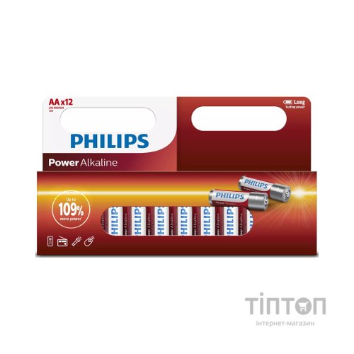Батарейка Philips AA Power Alkaline 1.5V LR6 * 12 (LR6P12W/10)