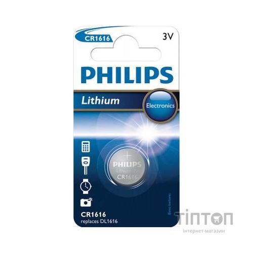Батарейка PHILIPS CR1616 Lithium (CR1616/00B)