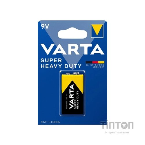 Батарейка Varta 6F22 Superlife Zinc-Carbon (02022101411)