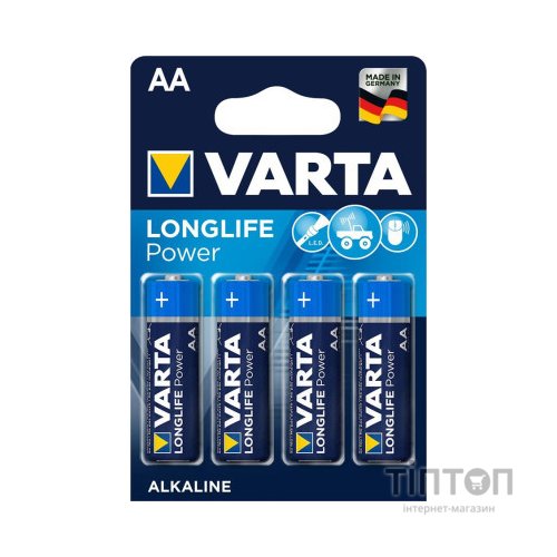 Батарейка Varta AA LONGLIFE Power LR6 * 4 (04906121414)