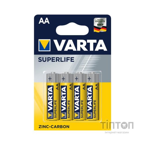 Батарейка Varta AA Superlife Zinc-Carbon