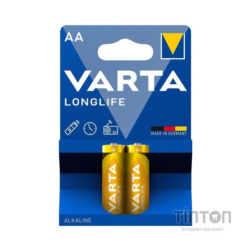 Батарейка Varta AA Varta Longlife Extra * 2