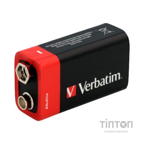 Батарейка Verbatim Крона Alcaline 9V * 1 (49924)