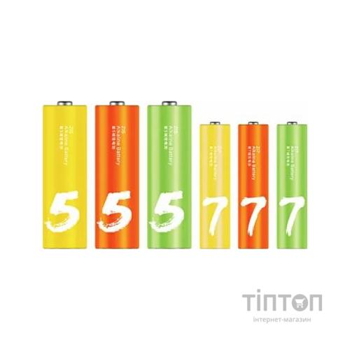 Батарейка ZMI AA ZI5 * 12 + AAA ZI7 * 12 Rainbow batteries set (Ф16358)