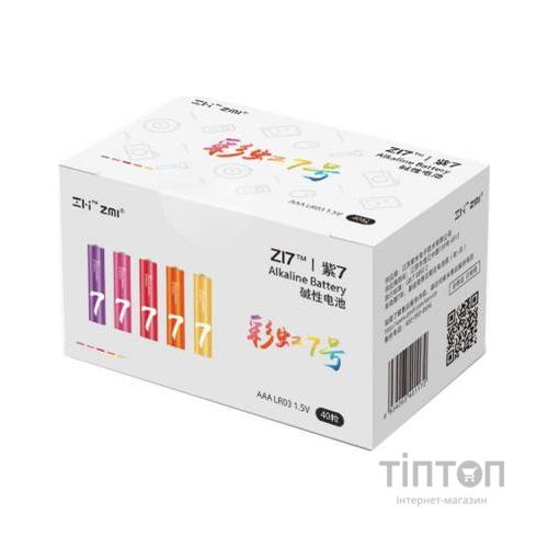 Батарейка ZMI ZI7 Rainbow AAA batteries * 40 (AA740)