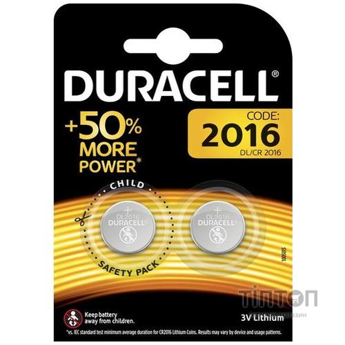 Батерейка Duracell DL 2016 (BL/2)