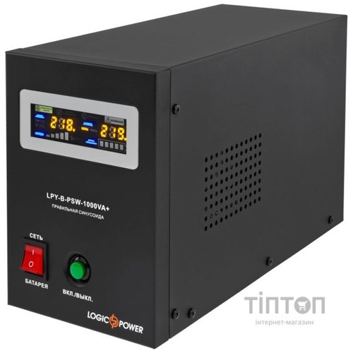 ББЖ LogicPower LPY-B-PSW-1000VA+ ((700Вт), 12V, з прав.синусойдою, без акум.!))