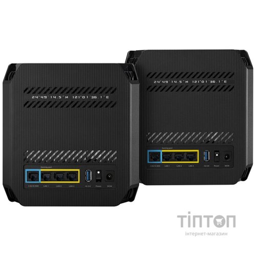 Точка доступу Wi-Fi ASUS GT6 Black 2PK (GT6(B-2-PK))