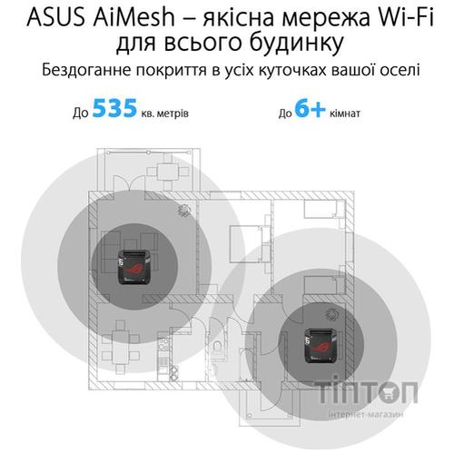 Точка доступу Wi-Fi ASUS GT6 Black 2PK (GT6(B-2-PK))