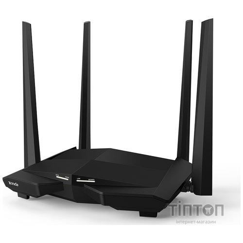 Беспроводной маршрутизатор Tenda AC10 (AC1200, 4x1GE LAN, 1x1GE WAN, 4x5dBi антенны)
