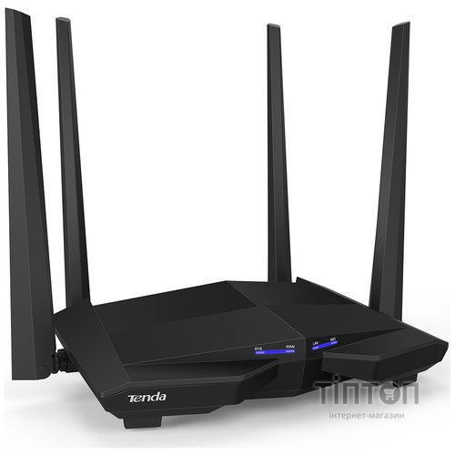Беспроводной маршрутизатор Tenda AC10 (AC1200, 4x1GE LAN, 1x1GE WAN, 4x5dBi антенны)