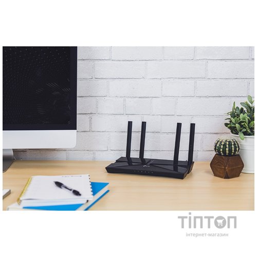Безпровідний маршрутизатор TP-Link Archer AX1500 (AX1500, Wi-Fi 6, 1хGE WAN, 4хGE LAN, MU-MIMO, Beamforming)