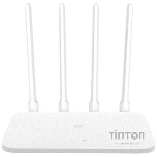 Беспроводной маршрутизатор Xiaomi Mi WiFi Router 4A Basic Edition White Global (DVB4210GL) 2хFE LAN, 1хFE WAN, 4 антенны
