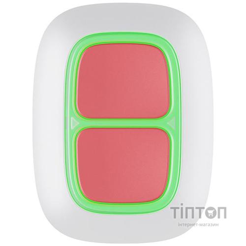 Бездротова тривожна кнопка Ajax DoubleButton White (000020949)
