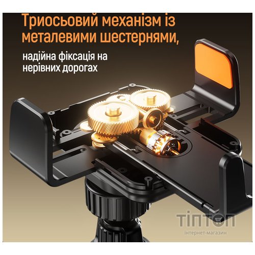 Універсальний автотримач ColorWay Ultra-mini. автозажим, Wireless Charger 15W Black (CW-CHAW069Q-BK)