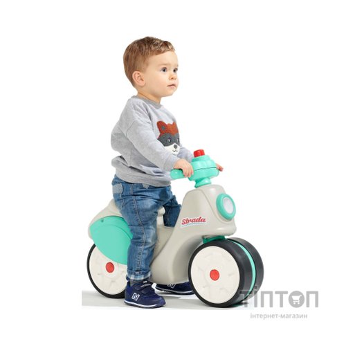 Біговел Falk із безшумними колесами Strada біло-бірюзовий (3016200801191)