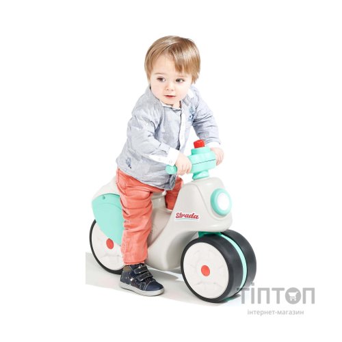 Біговел Falk із безшумними колесами Strada біло-бірюзовий (3016200801191)