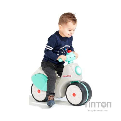 Біговел Falk із безшумними колесами Strada біло-бірюзовий (3016200801191)