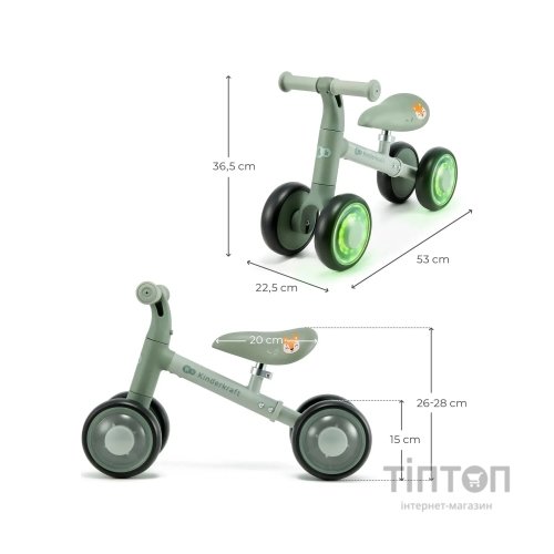 Біговел Kinderkraft Cutie Flash Green (KRCUFL00GRE0000) (5902533927975)