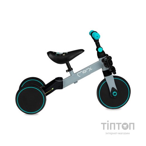 Біговел MoMi Loris 3 в 1 велосипед Grey-Turquoise (ROBI00041)