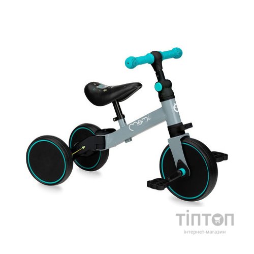 Біговел MoMi Loris 3 в 1 велосипед Grey-Turquoise (ROBI00041)