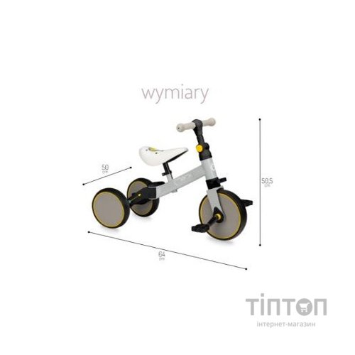 Біговел MoMi Loris 3 в 1 велосипед Yellow (ROBI00040)