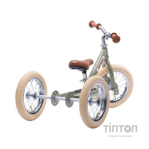 Біговел Trybike триколісний балансуючий оливковий (TBS-2-GRN-VIN+TBS-100-TKV)