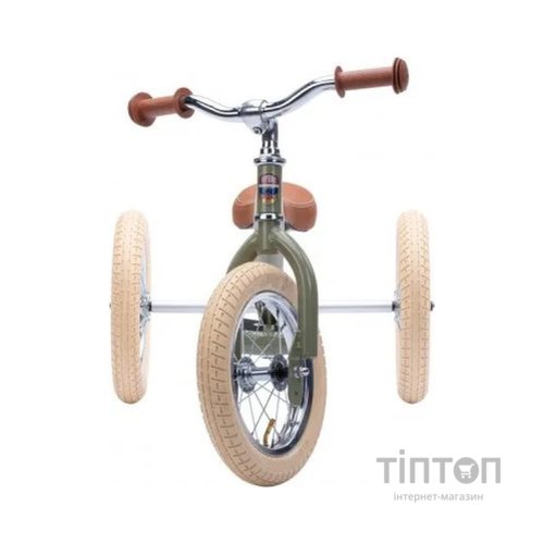 Біговел Trybike триколісний балансуючий оливковий (TBS-2-GRN-VIN+TBS-100-TKV)