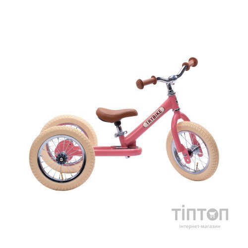 Біговел Trybike триколісний балансуючий рожевий (TBS-2-PNK-VIN+TBS-100-TKV)
