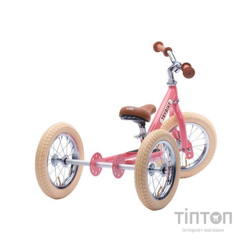 Біговел Trybike триколісний балансуючий рожевий (TBS-2-PNK-VIN+TBS-100-TKV)